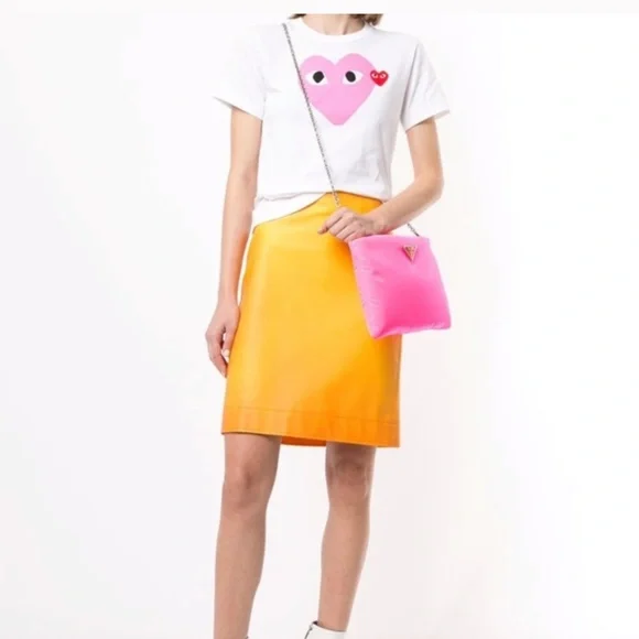 Comme des Garçons PLAY Tee Shirt Pink Heart - Picture 8 of 17